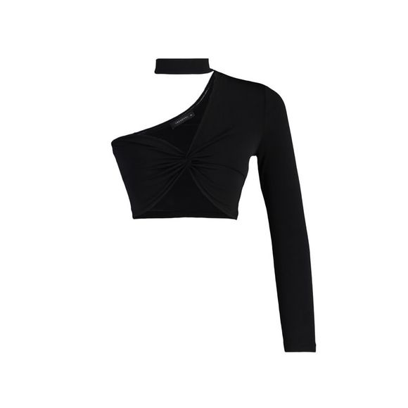 NWT Trendyol Fitted Asymmetrical Collar Knit Bustier - Picture 6 of 11